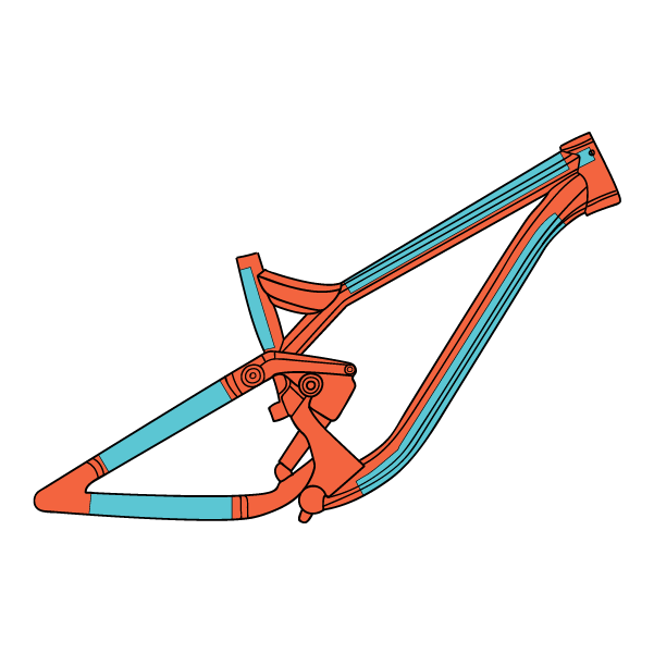 Covered Bike Frame Protection from RideWrap